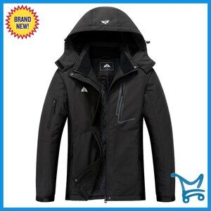 Waterproof Ski Jacket Winter Coat Hooded Snowboarding Jacket Insulated